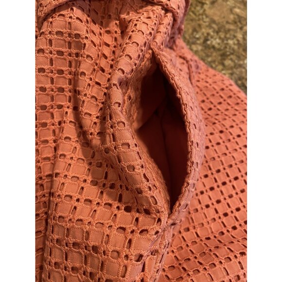 A New Day Tie Paper Bag Eyelet Shorts  - Coral - Size 10 - NWOT - Picture 6 of 11